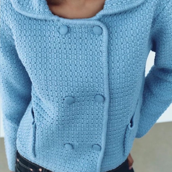 ZARA Collared Button Down Cardigan/Jacket - Picture 4 of 11